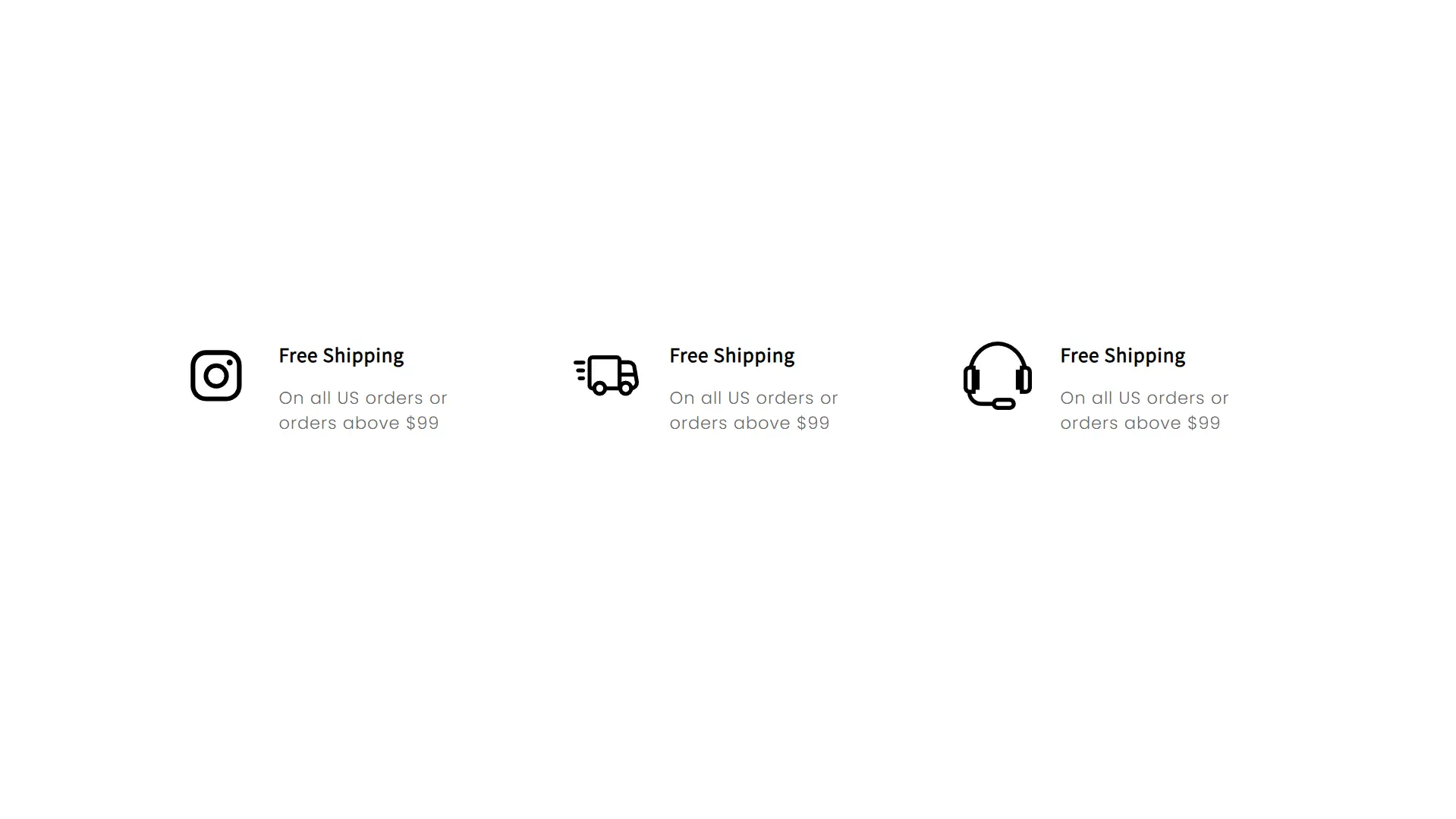 Custom Support Feature Blocks Icon Text Promo Section